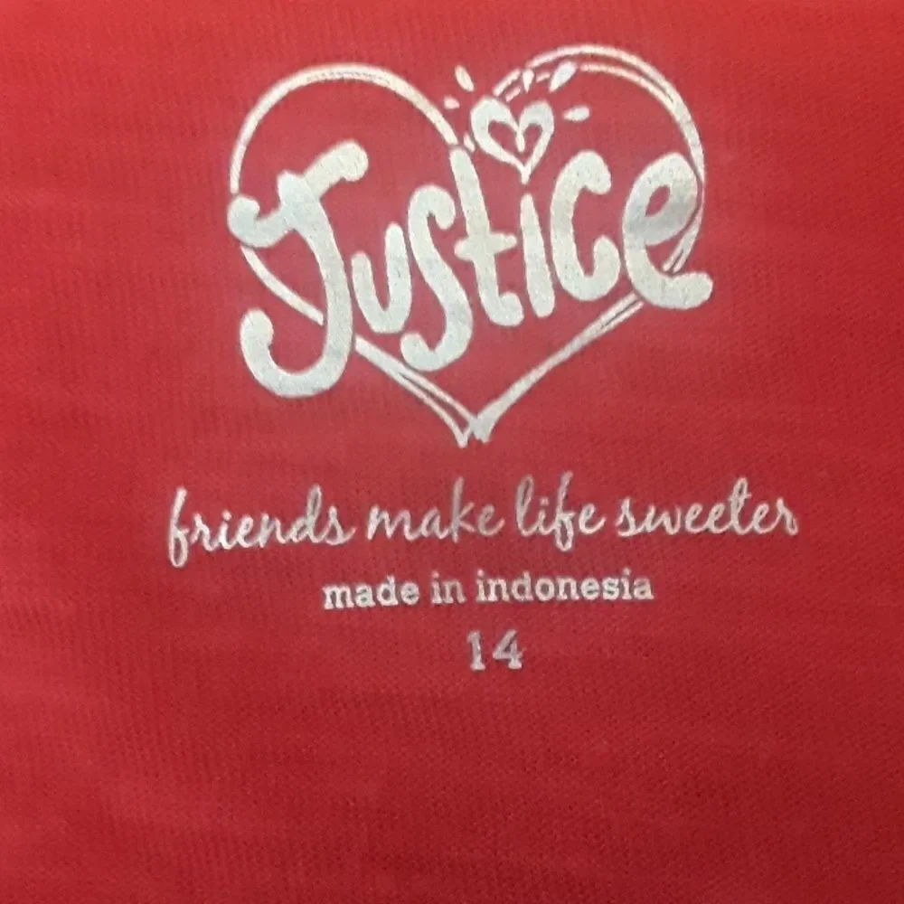 8/$20 Justice Girls 14 Red Top -> 8/$20 justice girls 14 red top
